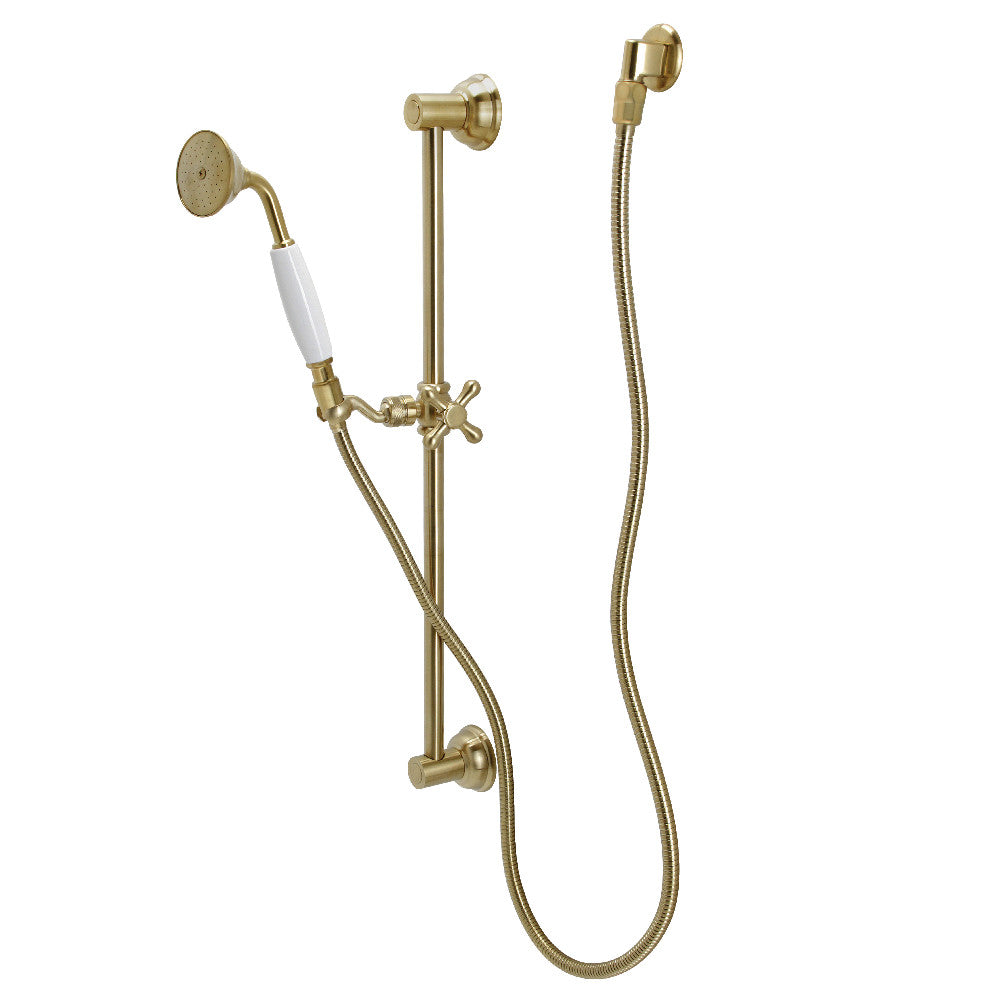 Kingston Brass KAK3527W7 Made To Match Hand Shower Combo with Slide Bar, Brushed Brass - BNGBath
