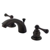 Thumbnail for Kingston Brass KB945BL Mini-Widespread Bathroom Faucet, Oil Rubbed Bronze - BNGBath