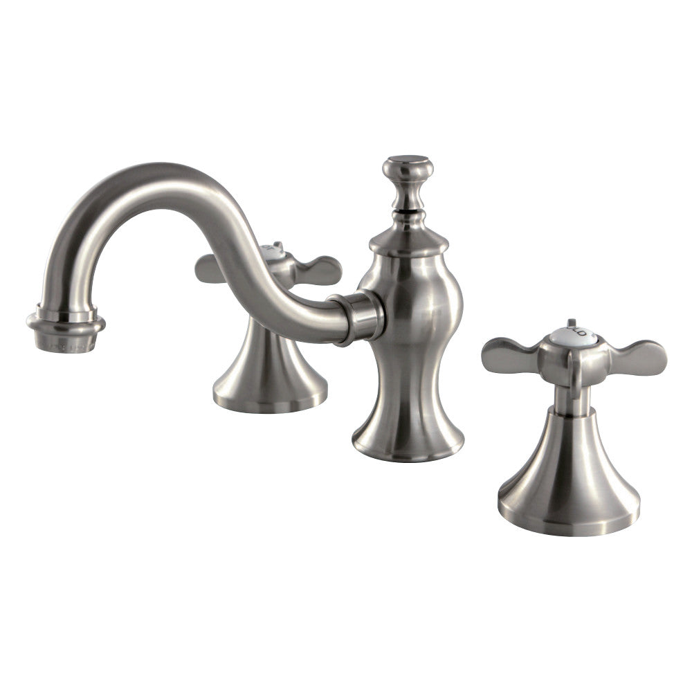 Kingston Brass KC7168BEX 8 in. Widespread Bathroom Faucet, Brushed Nickel - BNGBath