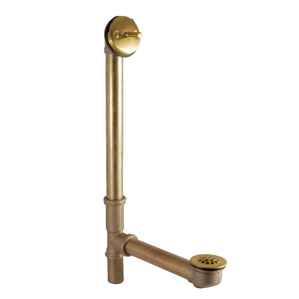 Kingston Brass DTL1167 16" Trip Lever Waste and Overflow Drain, Brushed Brass - BNGBath