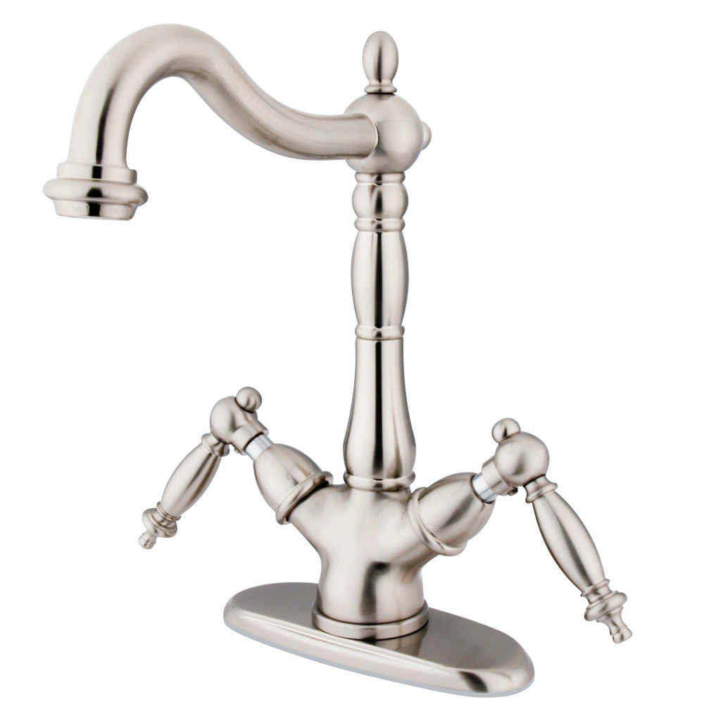 Kingston Brass KS1498TL Vessel Sink Faucet, Brushed Nickel - BNGBath