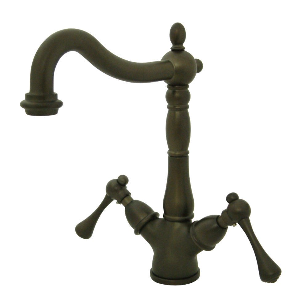 Kingston Brass KS1495BL Vessel Sink Faucet, Oil Rubbed Bronze - BNGBath