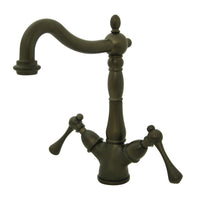 Thumbnail for Kingston Brass KS1495BL Vessel Sink Faucet, Oil Rubbed Bronze - BNGBath