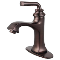 Thumbnail for Fauceture LS4425RXL Restoration Single-Handle Bathroom Faucet with Push-Up Drain and Deck Plate, Oil Rubbed Bronze - BNGBath