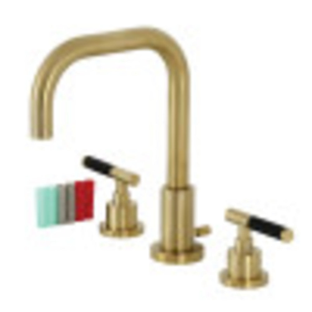 Fauceture FSC8933CKL Kaiser Widespread Bathroom Faucet with Brass Pop-Up, Brushed Brass - BNGBath