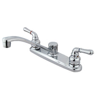 Thumbnail for Kingston Brass KB271 Magellan 8-Inch Centerset Kitchen Faucet, Polished Chrome - BNGBath