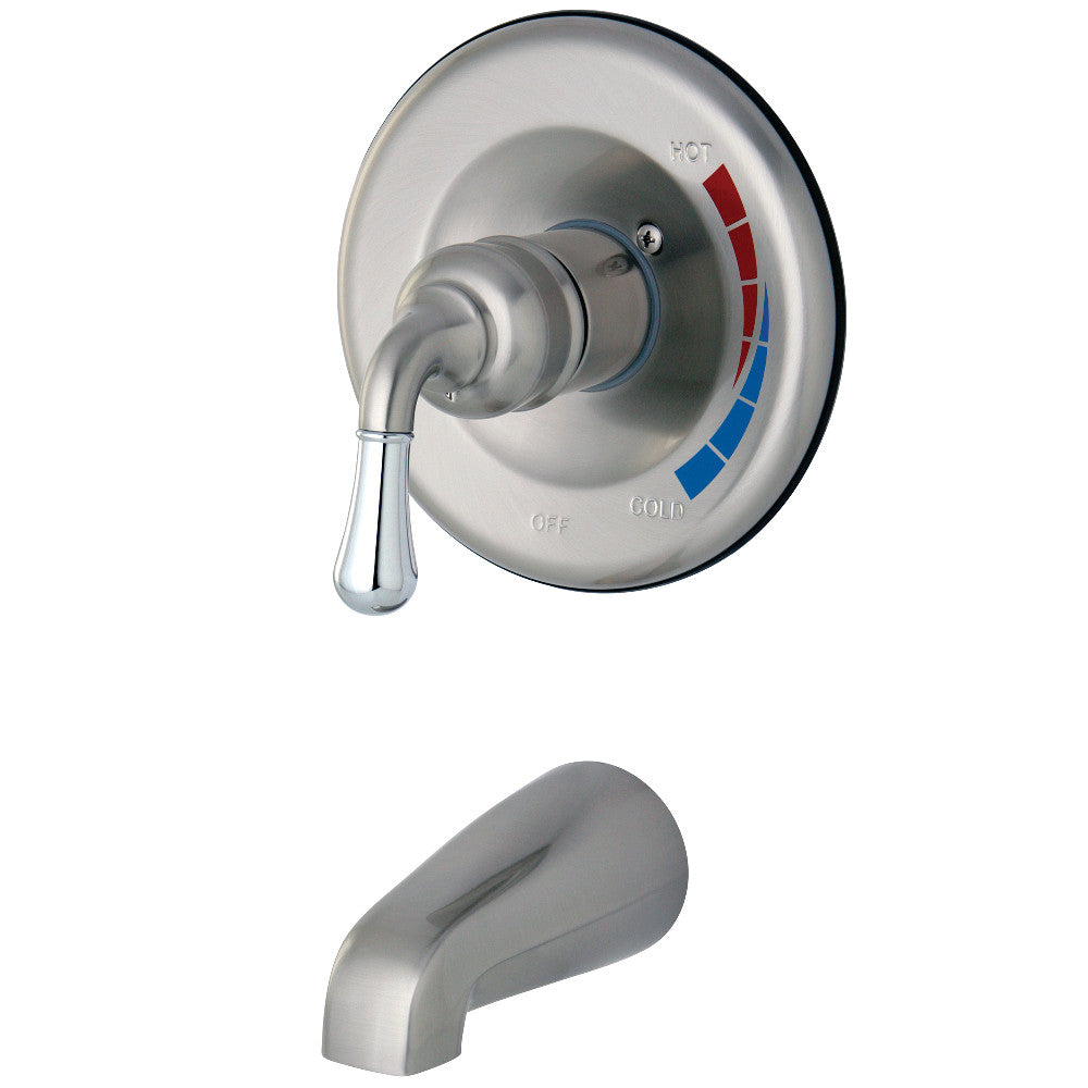 Kingston Brass KB637TO Tub Only for KB637, Brushed Nickel/Polished Chrome - BNGBath