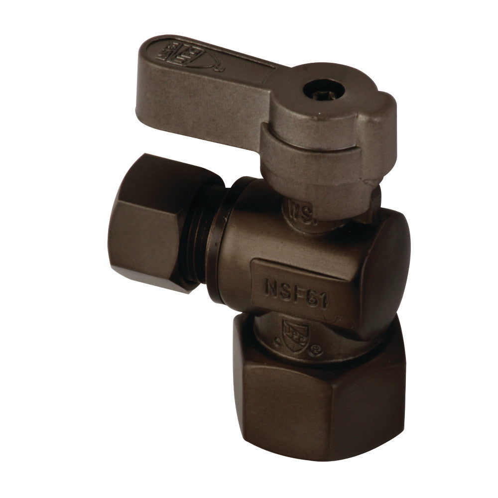 Kingston Brass KF4310ORB 1/2" FIP x 3/8" OD Comp Angle Stop Valve, Oil Rubbed Bronze - BNGBath