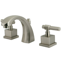 Thumbnail for Kingston Brass KS4988QL 8 in. Widespread Bathroom Faucet, Brushed Nickel - BNGBath