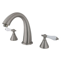 Thumbnail for Kingston Brass KS2368PL Naples Roman Tub Faucet, Brushed Nickel - BNGBath