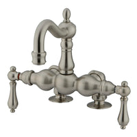 Thumbnail for Kingston Brass CC1091T8 Vintage 3-3/8-Inch Deck Mount Tub Faucet, Brushed Nickel - BNGBath