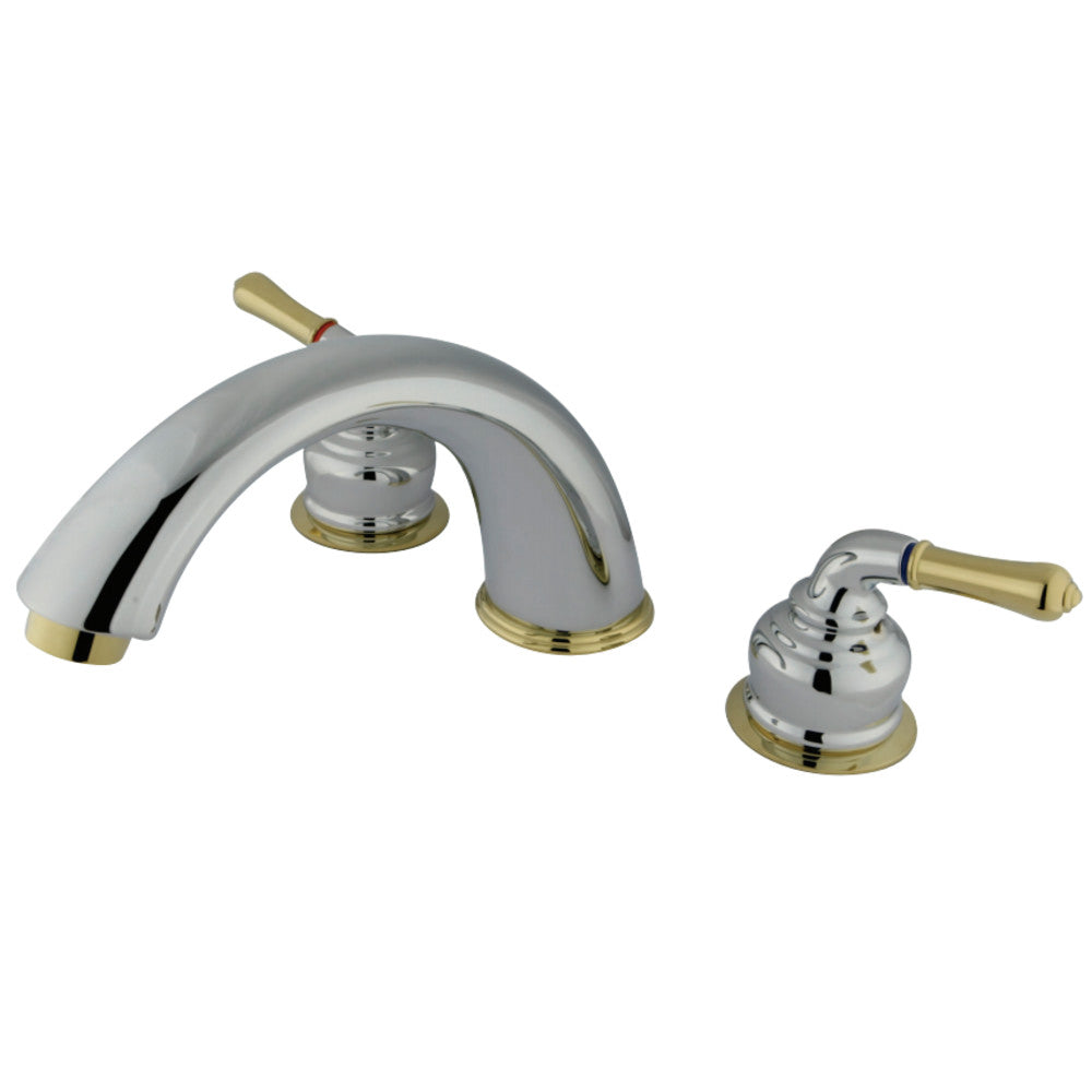 Kingston Brass KC364 Magellan Roman Tub Faucet, Polished Chrome/Polished Brass - BNGBath