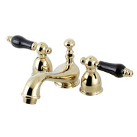 Thumbnail for Kingston Brass KS3952PKL Duchess Mini-Widespread Bathroom Faucet, Polished Brass - BNGBath