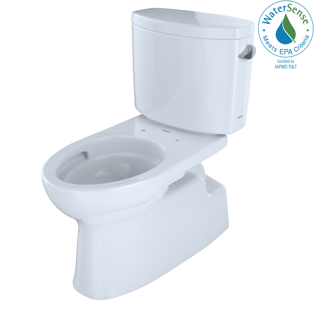 TOTO Vespin II Two-Piece Elongated 1.28 GPF Universal Height Skirted Toilet with CeFiONtect and Right-Hand Trip Lever,  - CST474CEFRG#01 - BNGBath