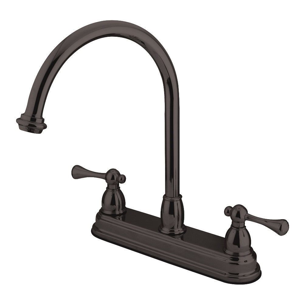 Kingston Brass KB3745BL 8-Inch Centerset Kitchen Faucet, Oil Rubbed Bronze - BNGBath