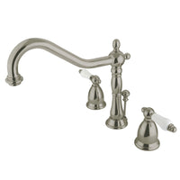 Thumbnail for Kingston Brass KS1998PL 8 in. Widespread Bathroom Faucet, Brushed Nickel - BNGBath