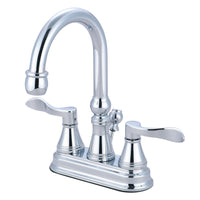 Thumbnail for Kingston Brass KS2611DFL 4 in. Centerset Bathroom Faucet, Polished Chrome - BNGBath