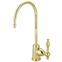 Thumbnail for Kingston Brass KS7192NL Naples Single Handle Water Filtration Faucet, Polished Brass - BNGBath