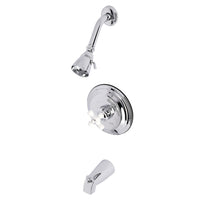Thumbnail for Kingston Brass KB3631PXT Tub and Shower Trim Only, Polished Chrome - BNGBath