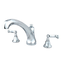 Thumbnail for Kingston Brass KS4321FL Roman Tub Faucet, Polished Chrome - BNGBath
