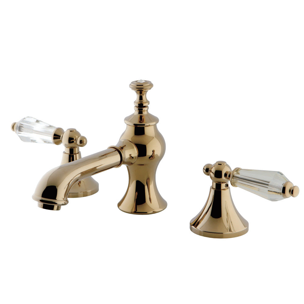 Kingston Brass KC7062WLL 8 in. Widespread Bathroom Faucet, Polished Brass - BNGBath