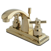 Thumbnail for Kingston Brass KS4642EX 4 in. Centerset Bathroom Faucet, Polished Brass - BNGBath