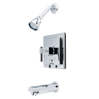 Thumbnail for Kingston Brass KB86510QL Tub and Shower Faucet, Polished Chrome - BNGBath