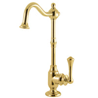 Thumbnail for Kingston Brass KS7392BL Vintage Cold Water Filtration Faucet, Polished Brass - BNGBath