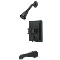 Thumbnail for Kingston Brass KB86554BX English Vintage Tub & Shower Faucet With Diverter, Oil Rubbed Bronze - BNGBath