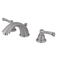 Thumbnail for Kingston Brass KB8968FL 8 in. Widespread Bathroom Faucet, Brushed Nickel - BNGBath