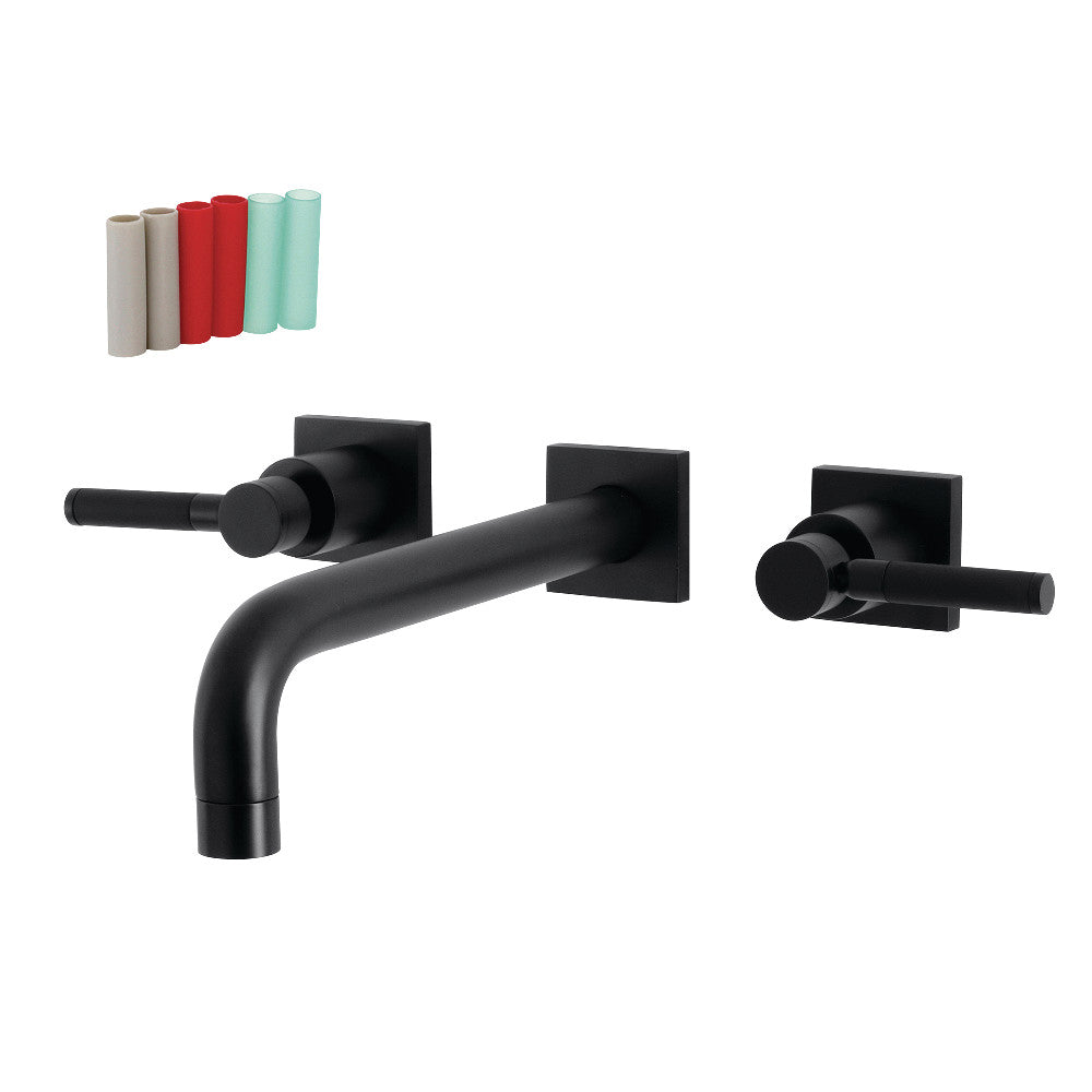 Kingston Brass KS6020DKL Kaiser Wall Mount Tub Faucet, Matte Black - BNGBath