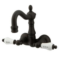 Thumbnail for Kingston Brass CC1073T5 Vintage 3-3/8-Inch Wall Mount Tub Faucet, Oil Rubbed Bronze - BNGBath