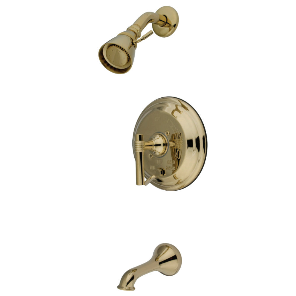 Kingston Brass KB36320ML Restoration Tub & Shower Faucet, Polished Brass - BNGBath
