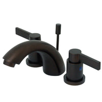 Thumbnail for Kingston Brass KB8955NDL Mini-Widespread Bathroom Faucet, Oil Rubbed Bronze - BNGBath
