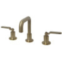 Thumbnail for Kingston Brass KS142KLBB Whitaker Widespread Bathroom Faucet with Push Pop-Up, Brushed Brass - BNGBath