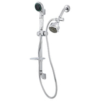 Thumbnail for Kingston Brass KSK2521SG1 Shower System with Slide Bar and Hand Shower, Polished Chrome - BNGBath