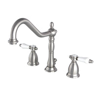 Thumbnail for Kingston Brass KS1998BPL 8 in. Widespread Bathroom Faucet, Brushed Nickel - BNGBath