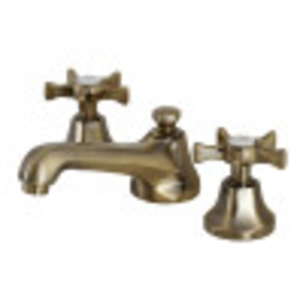 Kingston Brass KS4463NX Hamilton Widespread Bathroom Faucet with Brass Pop-Up, Antique Brass - BNGBath