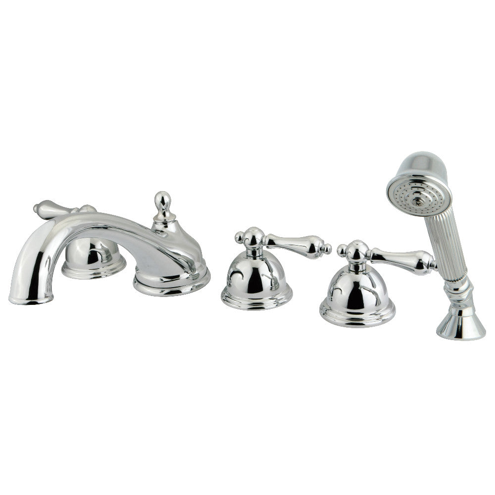 Kingston Brass KS33515AL Roman Tub Faucet with Hand Shower, Polished Chrome - BNGBath