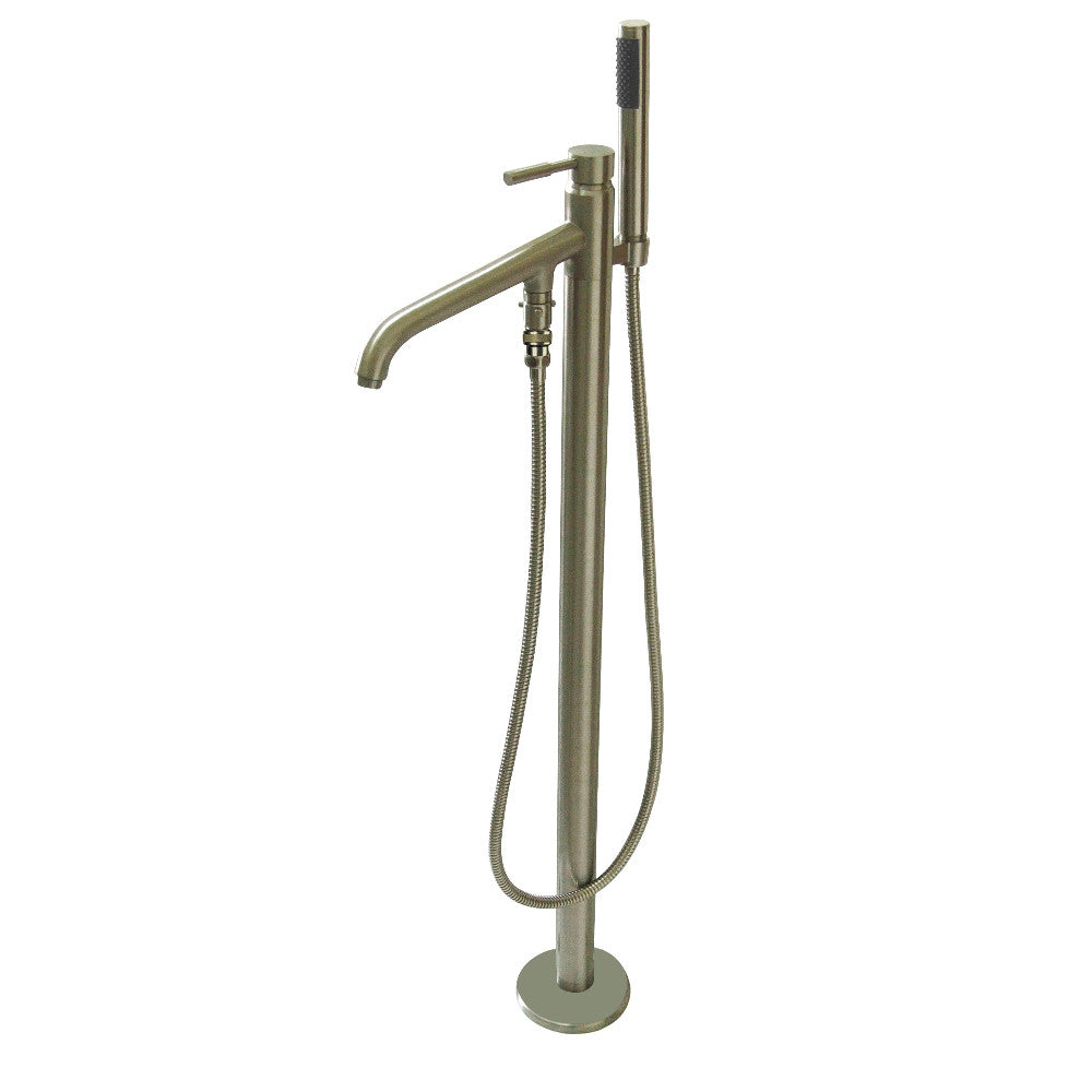 Kingston Brass KS8138DL Concord Freestanding Tub Faucet with Hand Shower, Brushed Nickel - BNGBath