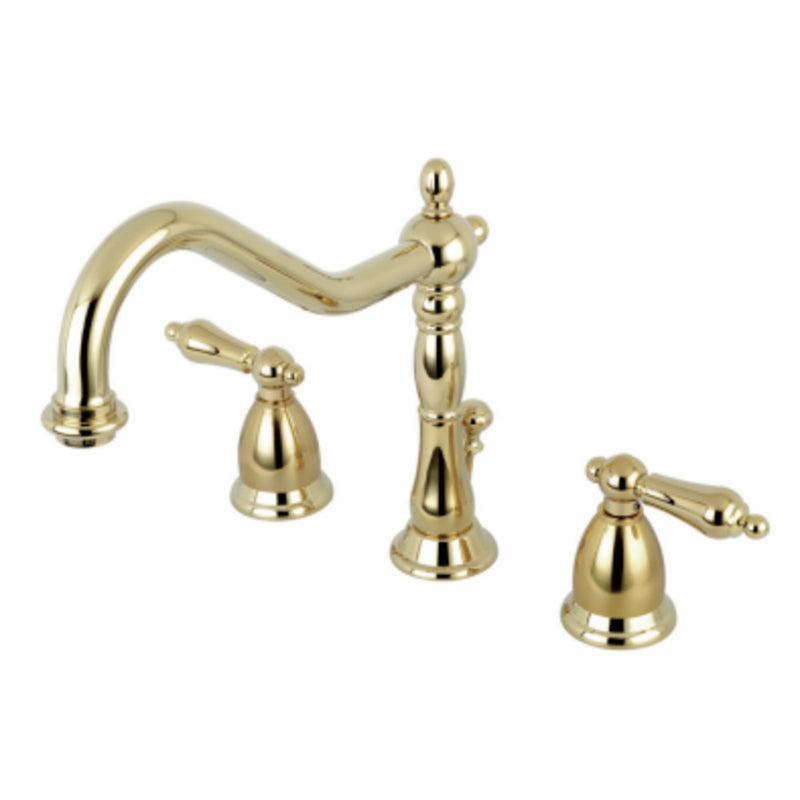 Kingston Brass KS1992AL 8 in. Widespread Bathroom Faucet, Polished Brass - BNGBath