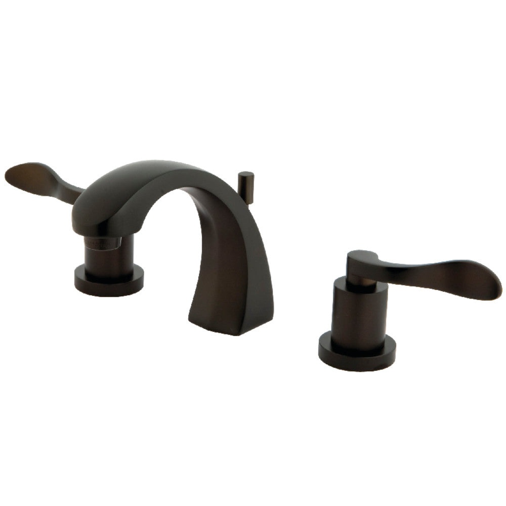 Kingston Brass KS4985DFL 8 in. Widespread Bathroom Faucet, Oil Rubbed Bronze - BNGBath
