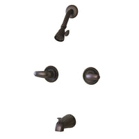 Thumbnail for Kingston Brass KB245LL Tub and Shower Faucet, Oil Rubbed Bronze - BNGBath