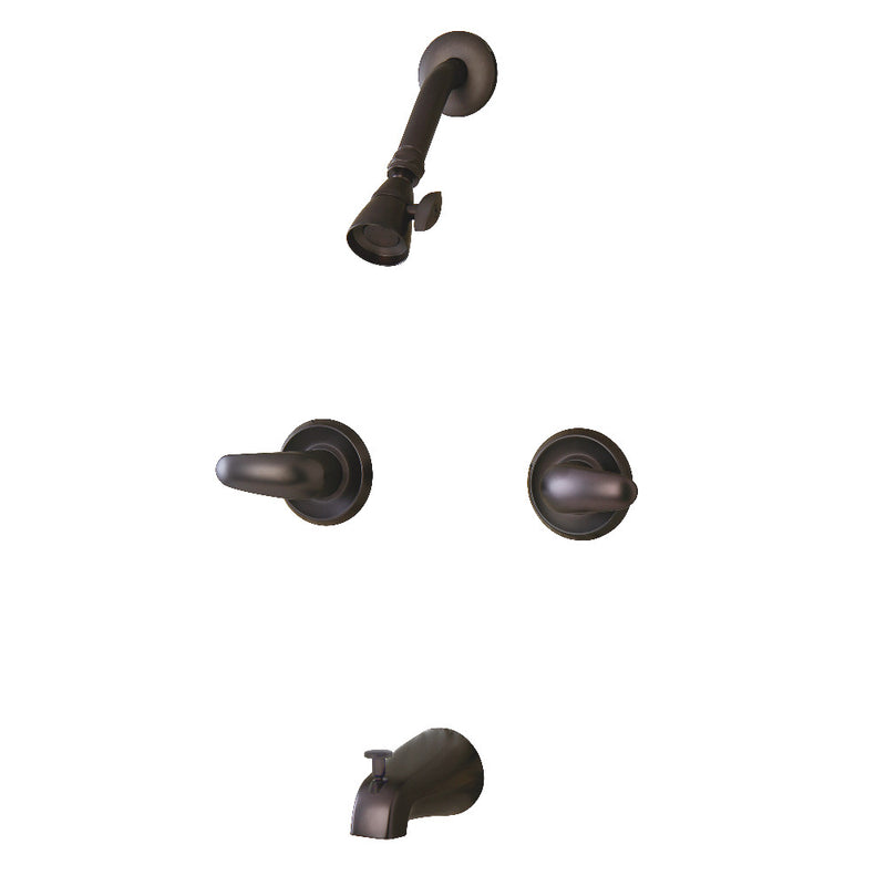 Kingston Brass KB245LL Tub and Shower Faucet, Oil Rubbed Bronze - BNGBath