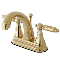 Thumbnail for Kingston Brass KS7612GL 4 in. Centerset Bathroom Faucet, Polished Brass - BNGBath