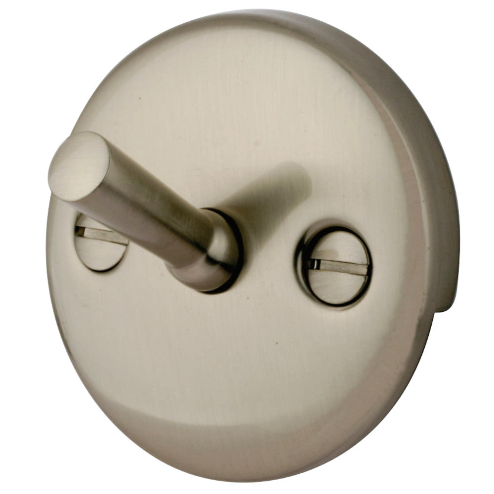 Kingston Brass DTL108 Round Overflow Plate with Trip Lever Drain, Brushed Nickel - BNGBath