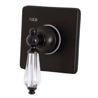 Thumbnail for Kingston Brass KS3045WLL 3-Way Diverter Valve with Trim Kit, Oil Rubbed Bronze - BNGBath