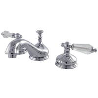 Thumbnail for Kingston Brass KS1161WLL 8 in. Widespread Bathroom Faucet, Polished Chrome - BNGBath