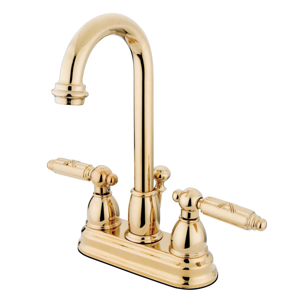 Kingston Brass KB3612GL 4 in. Centerset Bathroom Faucet, Polished Brass - BNGBath
