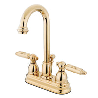 Thumbnail for Kingston Brass KB3612GL 4 in. Centerset Bathroom Faucet, Polished Brass - BNGBath